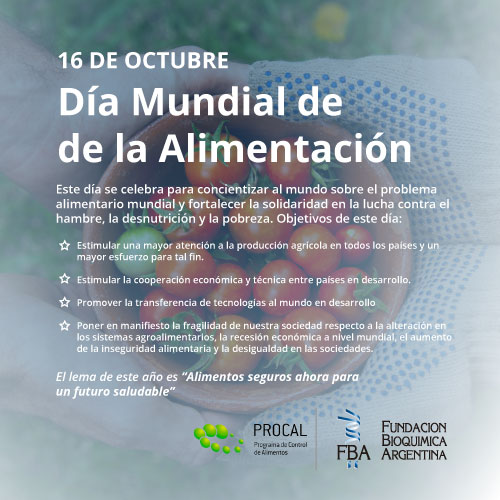 16 de Octubre Dia Mundial de la Alimentacion FBA