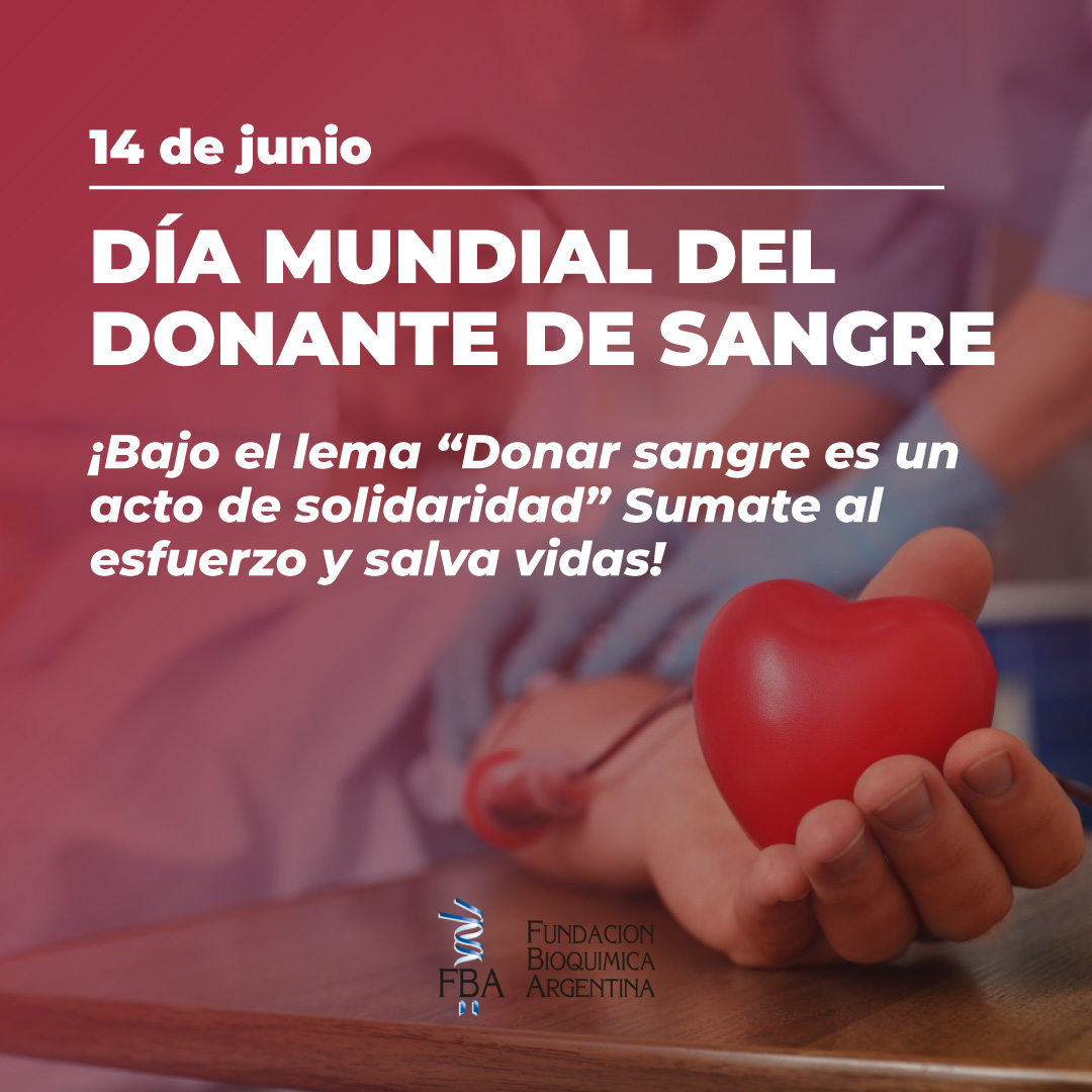 14 de junio: Día Mundial del donante de sangre