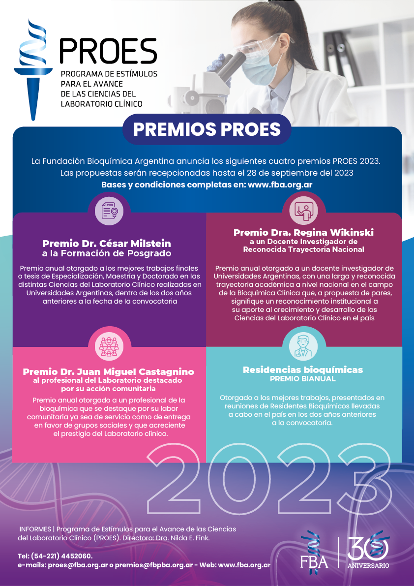 Convocatoria Premios PROES 2023